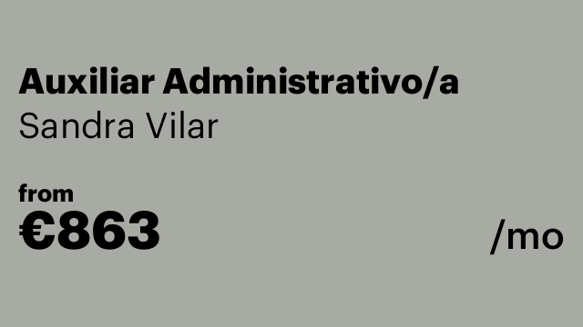 Auxiliar Administrativo/a
