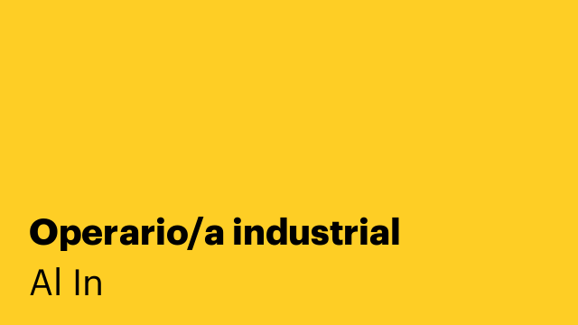 Operario/a industrial