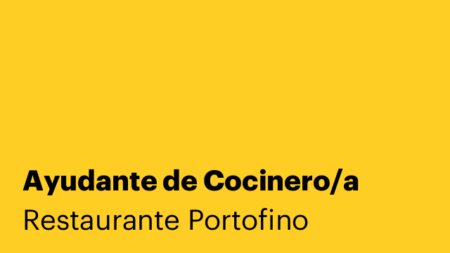 Ayudante de Cocinero/a