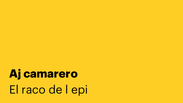Aj camarero