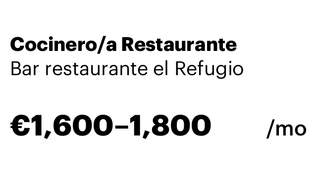 Cocinero/a Restaurante