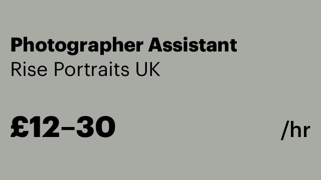 Photographer Assistant