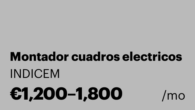 Montador cuadros electricos