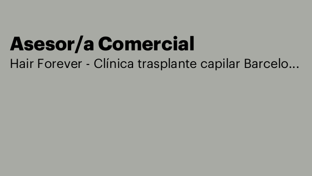 Asesor/a Comercial