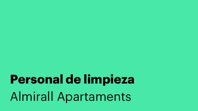 Personal de limpieza