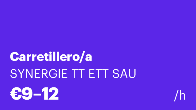 Carretillero/a
