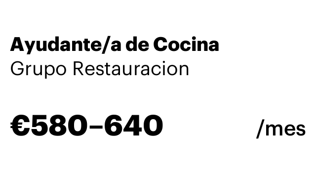 Ayudante/a de Cocina