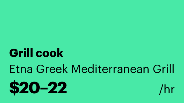 Grill cook