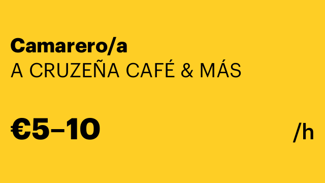 Camarero/a