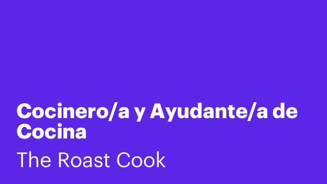 Cocinero/a y Ayudante/a de Cocina