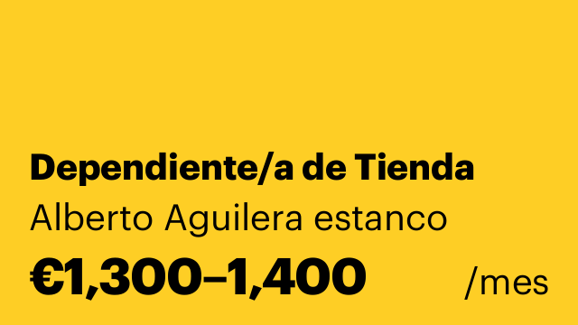 Dependiente/a de Tienda