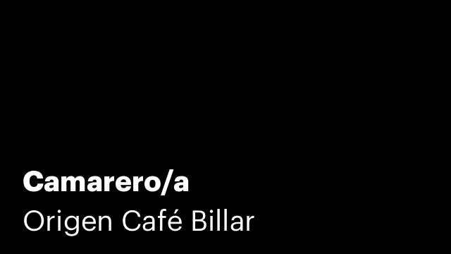 Camarero/a