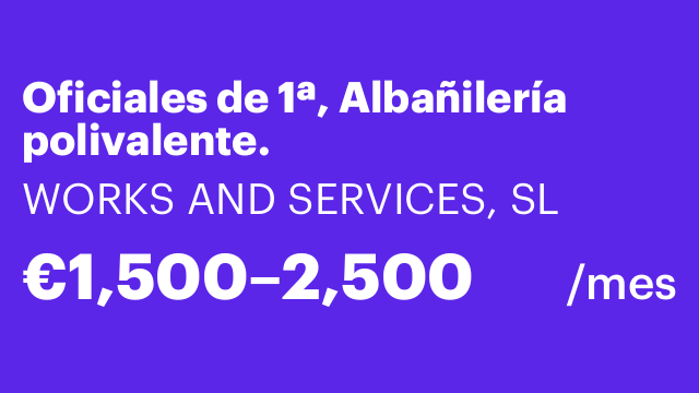 Oficiales de 1ª, Albañilería polivalente.