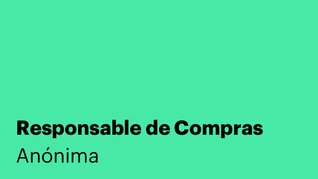 Responsable de Compras