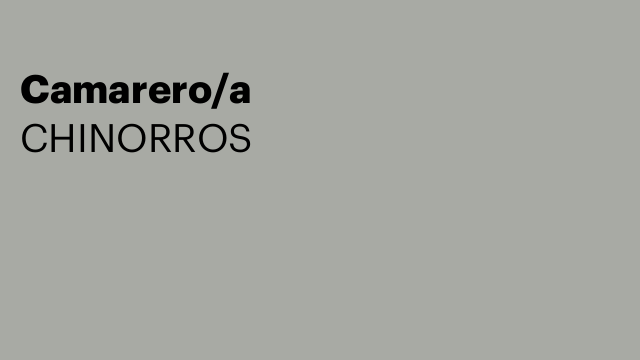 Camarero/a