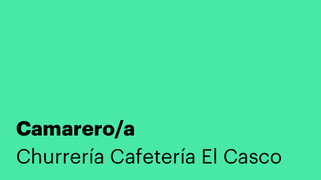 Camarero/a