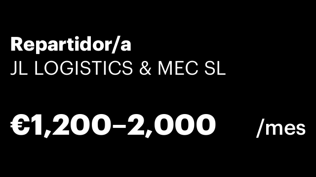 Repartidor/a
