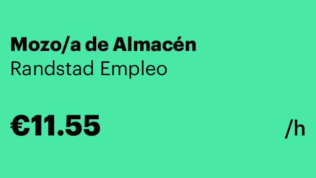Mozo/a de Almacén