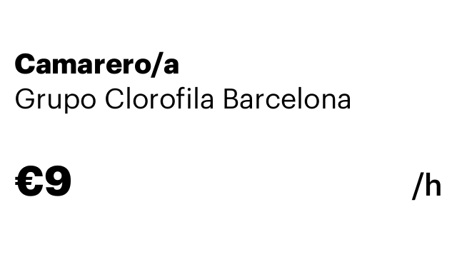 Camarero/a
