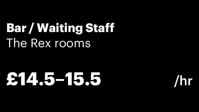 Bar / Waiting Staff