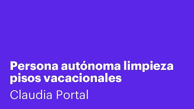 Persona autónoma limpieza pisos vacacionales
