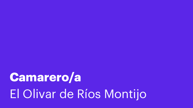 Camarero/a