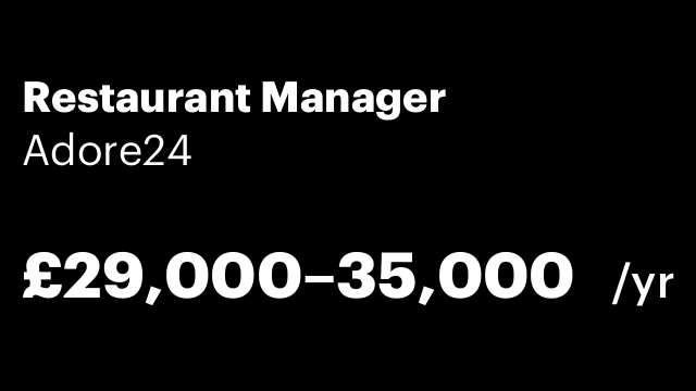 Restaurant Manager