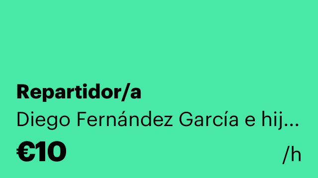 Repartidor/a