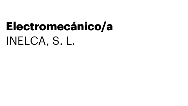 Electromecánico/a