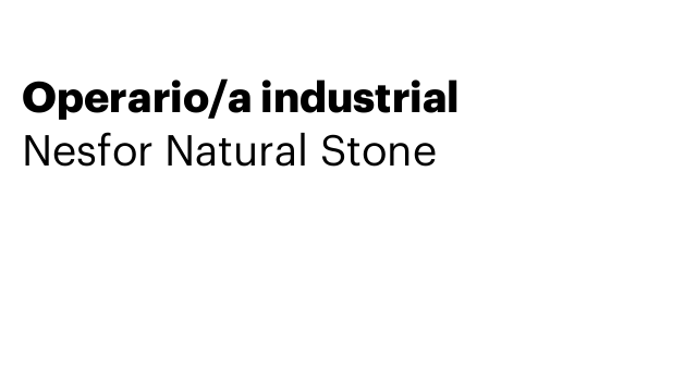 Operario/a industrial