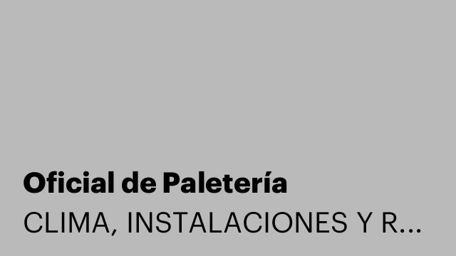Oficial de Paletería