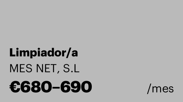 Limpiador/a