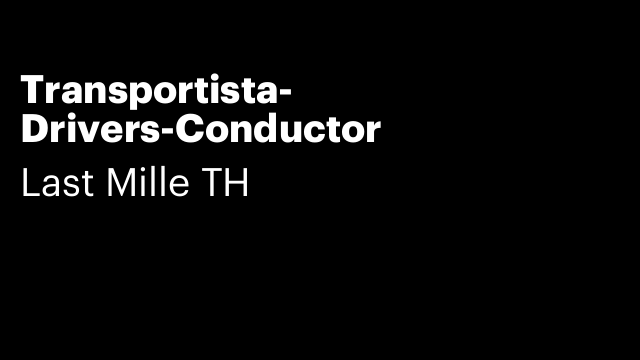 Transportista- Drivers-Conductor