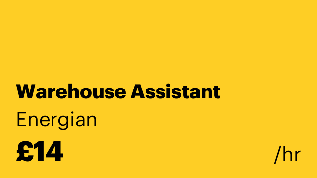 Warehouse Assistant