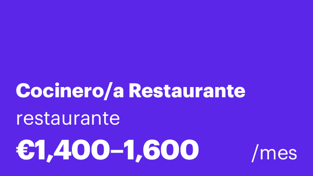 Cocinero/a Restaurante