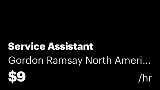 Service Assistant