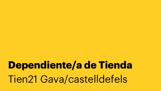 Dependiente/a de Tienda