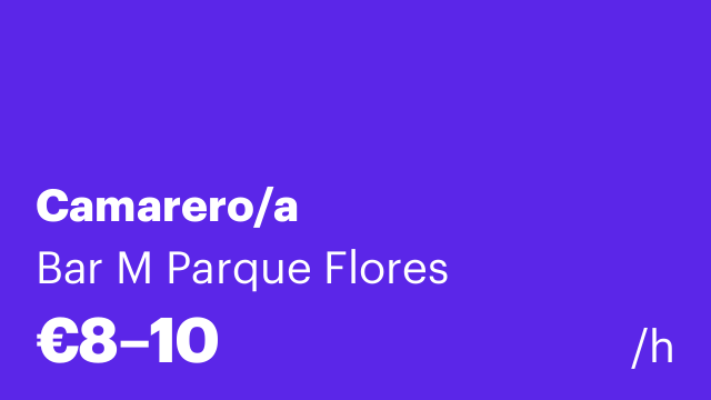 Camarero/a