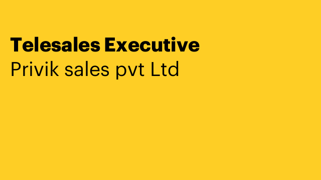 Telesales Executive