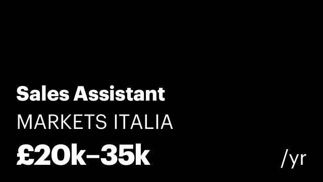 Sales Assistant