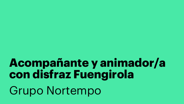 Acompañante y animador/a con disfraz Fuengirola  (Málaga)
