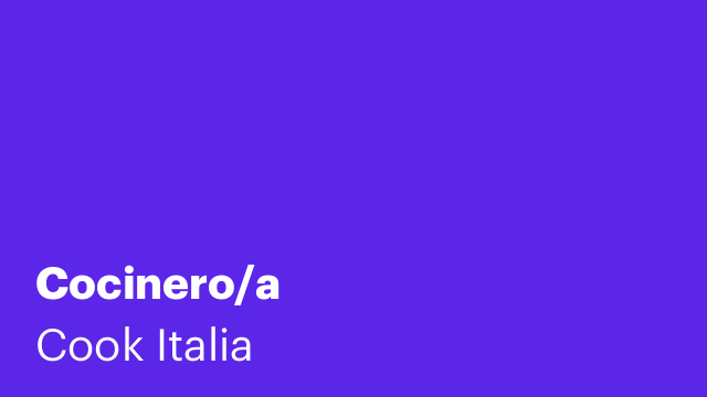 Cocinero/a