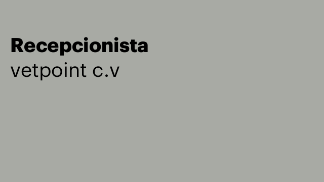 Recepcionista
