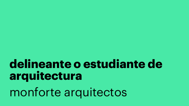 delineante o estudiante de arquitectura