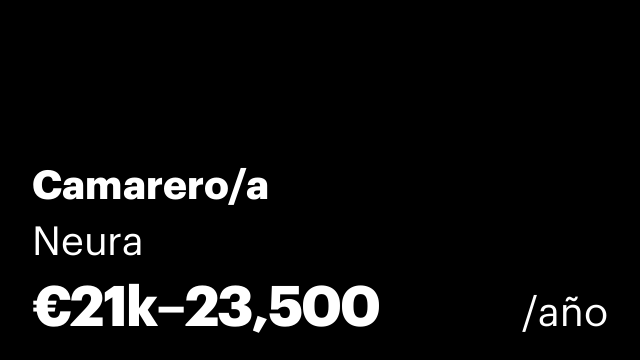 Camarero/a