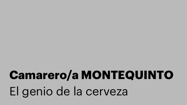 Camarero/a MONTEQUINTO