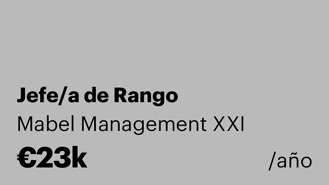 Jefe/a de Rango