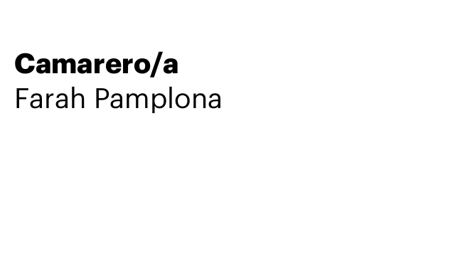Camarero/a