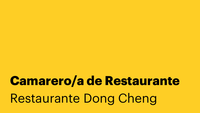 Camarero/a de Restaurante