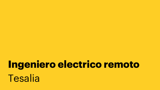 Ingeniero electrico remoto